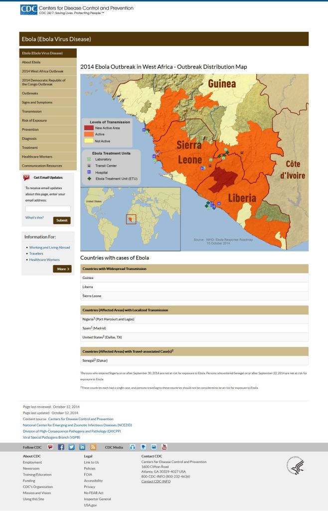 Ebola Map