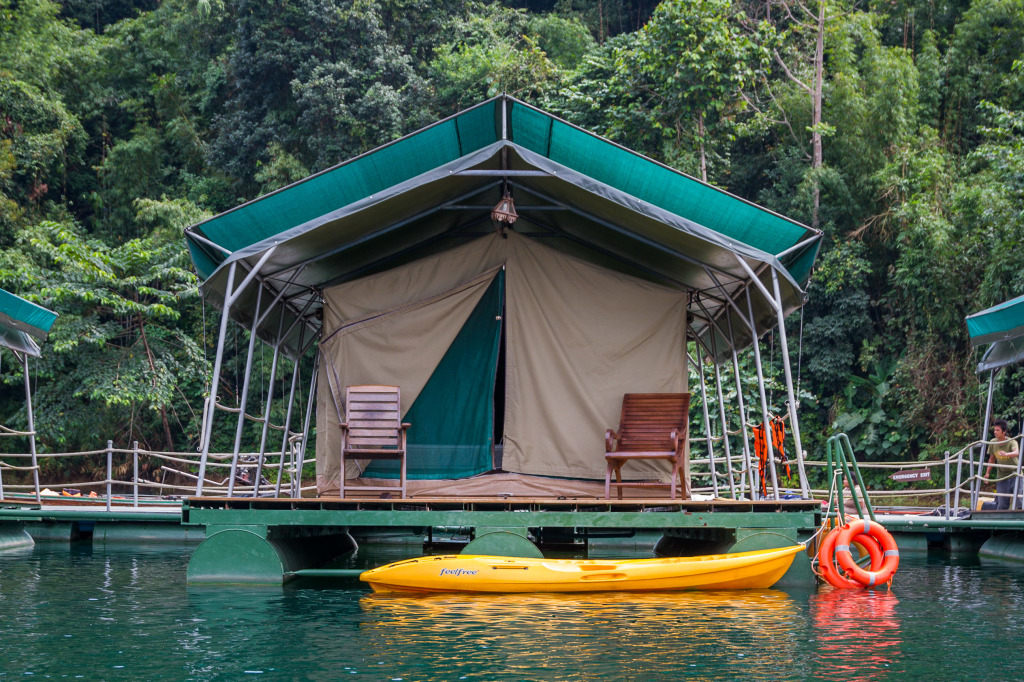 Elephant Hills Luxury Rainforest Camp on Cheow-Lan-Lake