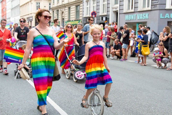 Girl Unicycle Copenhagen Pride