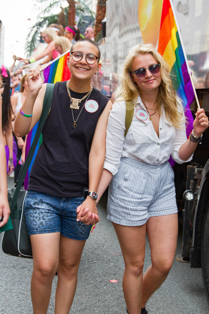Lesbian Couple at Copnhagen Pride