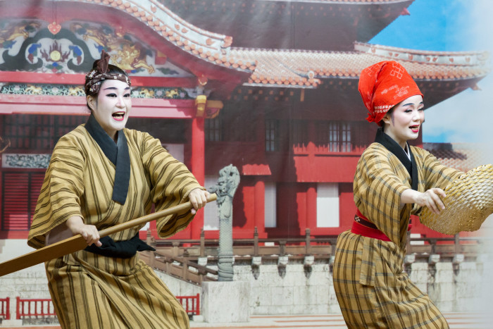 Ryukyu Dancers in Okinawa Japan