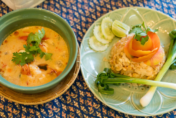 Thai Fried Rice and Tom Yum Goong Sompong Thai Cooking Class
