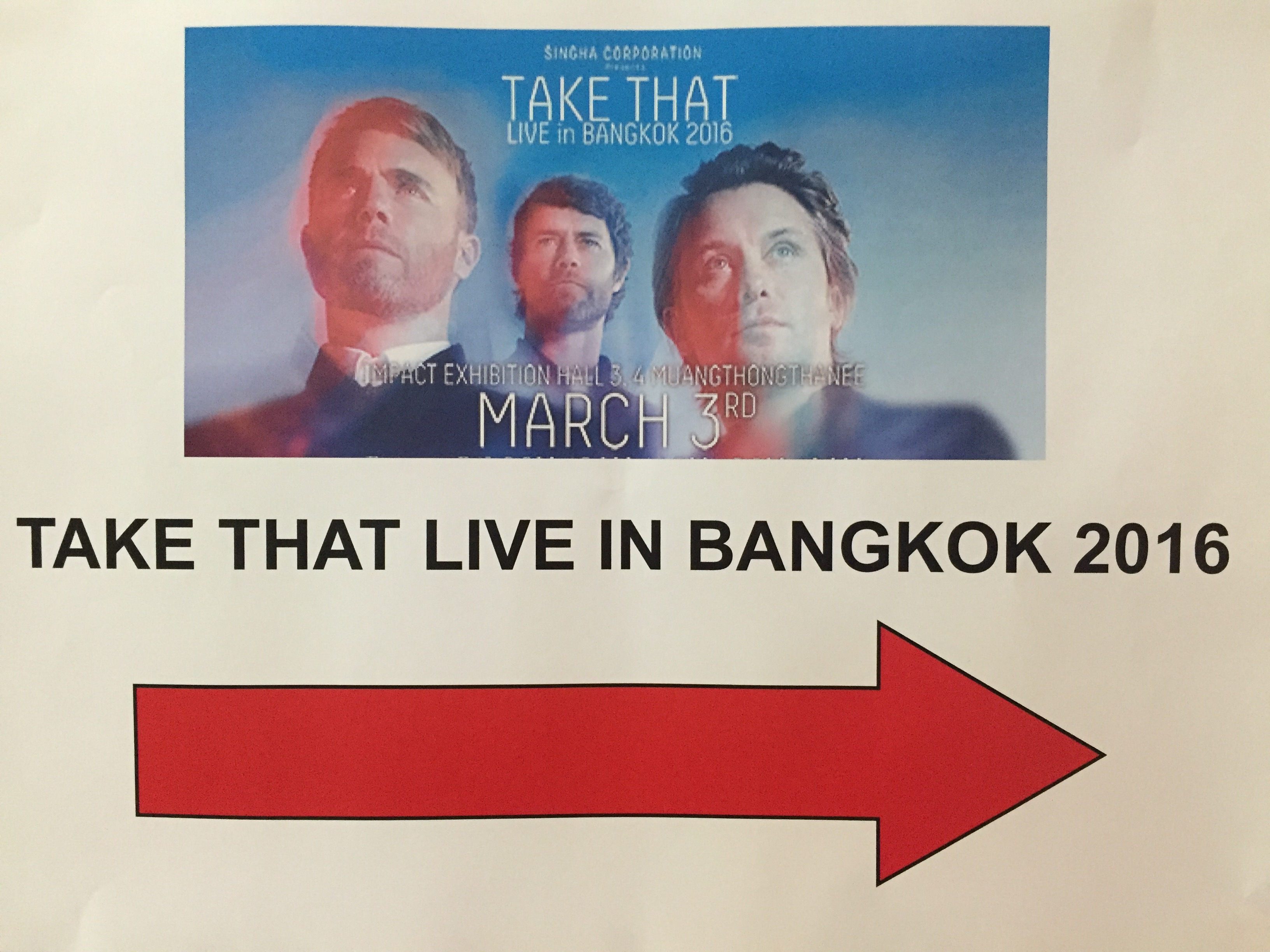 Take That Concert in Bangkok with Singha Experience
